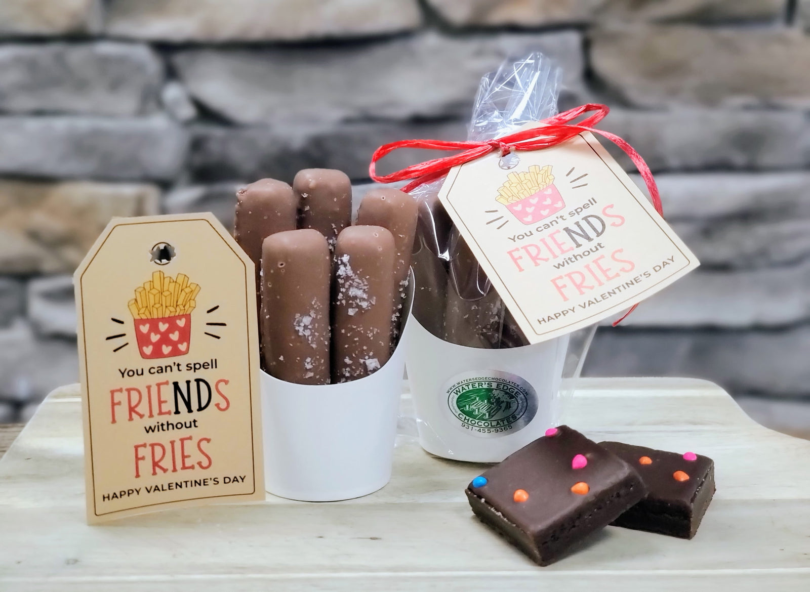 Chocolate Salted Cosmic Brownie Fries