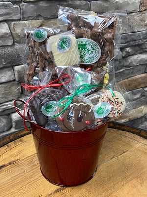 Chocolate Christmas Character Basket