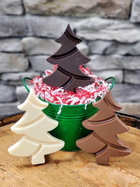 Solid Chocolate Christmas Tree